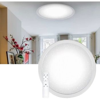 Plafón Led Feron Al5000, 60w, 3000k-6500k Con Mando De Control, 230v, 5000lm, Ip20, Blanco