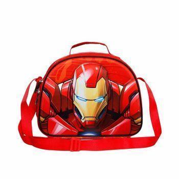 Iron Man Stark-bolsa Portamerienda 3d, Multicolor