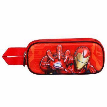 Iron Man Stark-estuche Portatodo 3d Doble, Multicolor