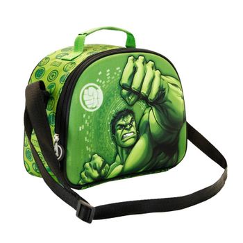 Hulk Fist-bolsa Portamerienda 3d, Verde