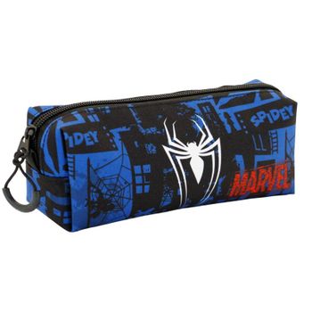 Spiderman Sky-estuche Portatodo Cuadrado Fan, Azul