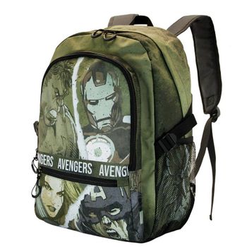 Los Vengadores Shout-mochila Fight Hs Fan, Verde Militar