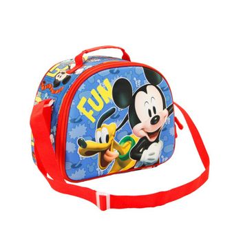 Mickey Mouse Fun-bolsa Portamerienda 3d, Multicolor