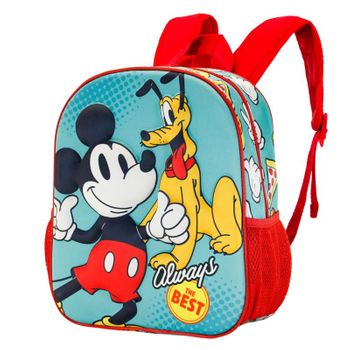 Mickey Mouse Best-mochila 3d Pequeña, Verde