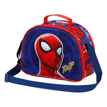 Spiderman Sides-bolsa Portamerienda 3d, Azul