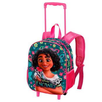 Encanto Mirabel-mochila 3d Con Ruedas Pequeña, Multicolor