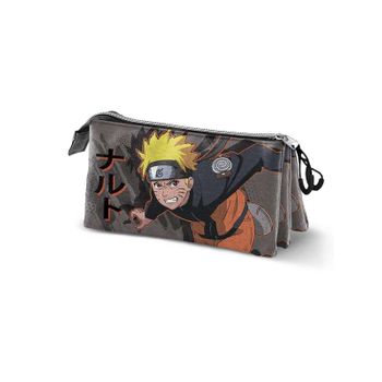 Karactermania Naruto Shuriken-portatodo Triple Fan 2.0, Gris (grey) (5398)