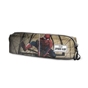 Spiderman Webslinger-estuche Portatodo Cuadrado Fan 2.0, Negro