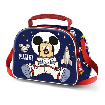 Mickey Mouse Astronaut-bolsa Portamerienda 3d, Azul