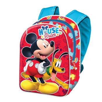 Mickey Mouse Rules-mochila 3d Mini, Azul