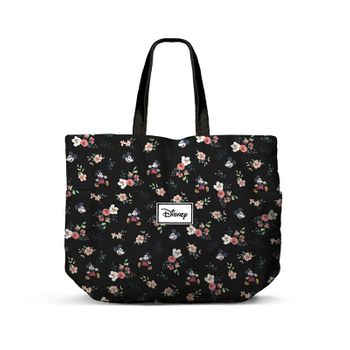 Mickey Mouse Nature-bolsa De La Compra Shopping Horizontal, Negro