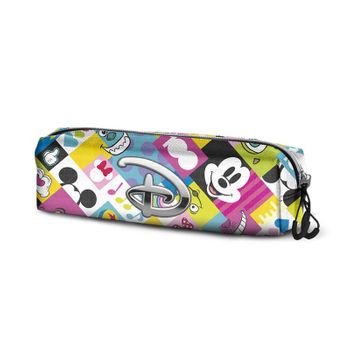 Disney 100 Collage-estuche Portatodo Cuadrado Fan 2.0, Multicolor