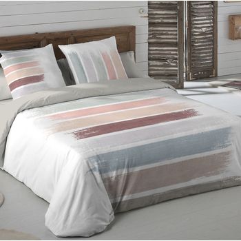 COTTON ARTean - Funda Nordica ARABIAN algodón poliéster gris 150 X 260 Cama  de 90