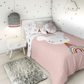 Funda N rdica Unicorn Pink Cama 90 Cm Haciendo El Indio con