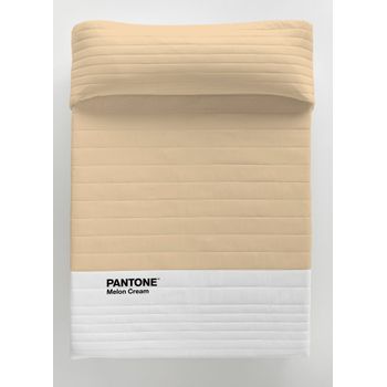 Colcha Bouti Melon Cream Pantone Cama 150