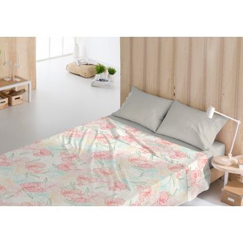 Cotton Artean - Juego De Sabanas Triangle Cama De 150 X 190/200. 50%  Algodón-50%poliester. con Ofertas en Carrefour