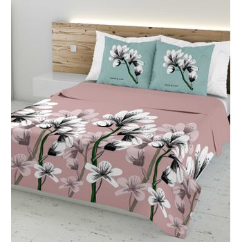 Funda de Colchón de Algodón con Cremallera TEX HOME Cama 135 cm Blanco