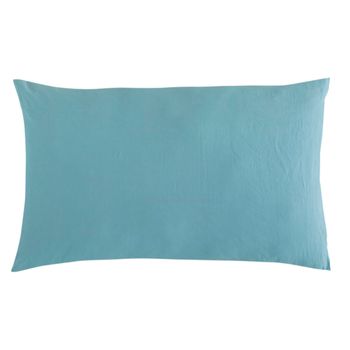 Funda De Almohada De Lino Color Verde Lino Naturals 45x155 Cm