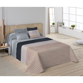 COTTON ARTean - Colcha Bouti RIS Cama de 90 Incluye 1 Funda de