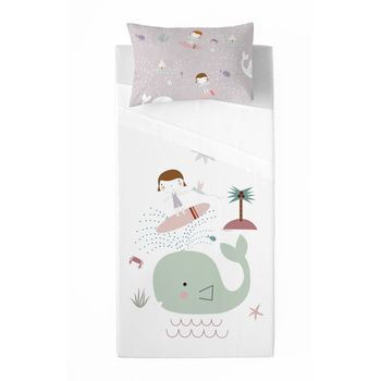 Acomoda Textil - Juego de Sábanas Estampadas de Verano Infantil, Ropa de  Cama Juego de 3 Piezas Algodón/Poliéster. (Dino Rosa, 90 cm)