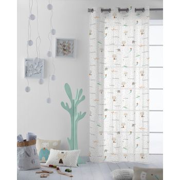 Cortina Translucida Para Ventanas 150x260 Cm Acomoda Textil. (granate) con  Ofertas en Carrefour