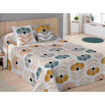 Colcha Pique Modelo Lido Beige Cama 135 Cm. con Ofertas en Carrefour