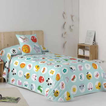 Colcha Bouti Infantil Estampada + Cojín Zoo Cama De 90cm 180x260cm con  Ofertas en Carrefour