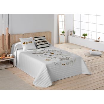 Funda de Colchón Rizo Antiácaros TEX HOME Cama 150 cm Blanco