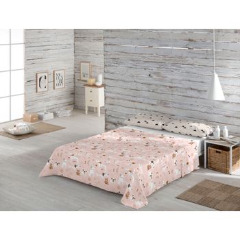 Juego De Sabanas Infantil / Juvenil Moon Pink Cama De 90 X 190/200