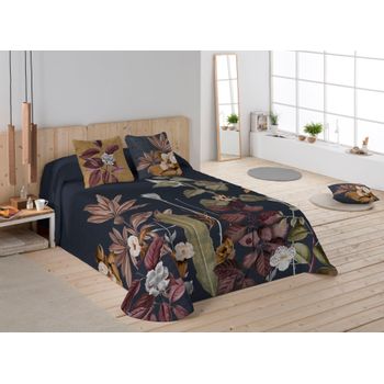 Colcha Bouti Azalea Dark Icehome Cama 90