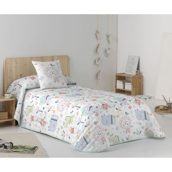 Colcha Reversible Jungla Cama 90 Cm