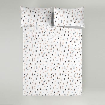 10xdiez Juego De Sábanas Cuna Forest Blanco/lila, (cuna - 60x120 Cm -  Lila) con Ofertas en Carrefour