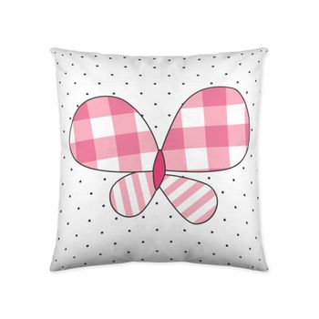 Funda De Cojín Vichy Butterfly 50x50 Cm Cool Kids