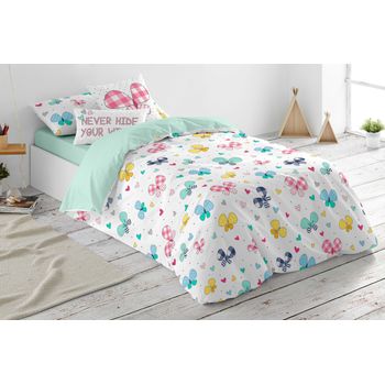 Funda Nórdica Vichy Butterfly Cool Kids Cama 90