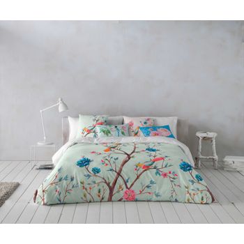 Funda Nórdica Lisa Arena Cama 150 Cm - 240x220 Cm, Algodón 200 Hilos.  Cierre Con Botones. con Ofertas en Carrefour