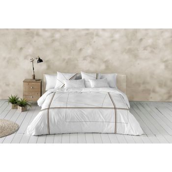 Funda Nórdica 100% Algodón Orgánico Beige 280x220 Cm Cama 200 con Ofertas  en Carrefour