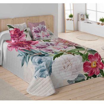 Flor Juego de Sábanas Cama 180x200+35cm, Arte Colorido Ropa de Cama  Estampada Microfibra,4 Piezas - 1 Sábana Bajera y 1 Sábana Encimera y 2  Fundas de Almohada : : Hogar y cocina