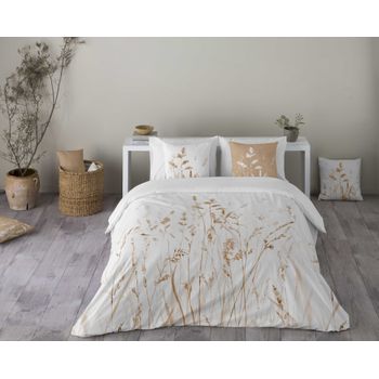 Funda De Almohada De Satén 100% Algodón De 300 Hilos Blanco Efecto Listado  De 45 X 125 Cm De 1 Boca con Ofertas en Carrefour