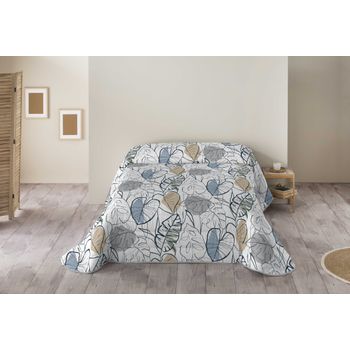 Edredón Nórdico Velour Cama 135 cm TEX HOME Flores Verde