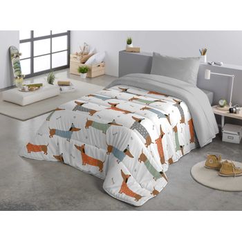 Colcha Bouti Estampada Para Invierno Con Relleno Toledo Beige Para Cama De  135 Cm con Ofertas en Carrefour