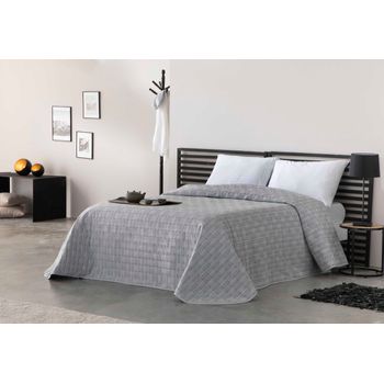 Colcha Bouti Jacquard Aina Gris Cama 135 Naturals