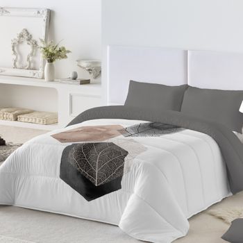 Edredón Comforter Nórdico 300gr Donegal Collections Cast Cama 135cm Gris  con Ofertas en Carrefour