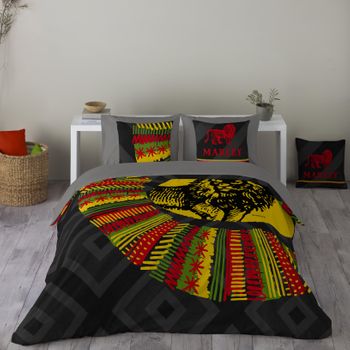 Marley -funda Nórdica Estampada Cama 180 - Algodón Extra Suave Con Cbd - Fabricado En España - Ethnical