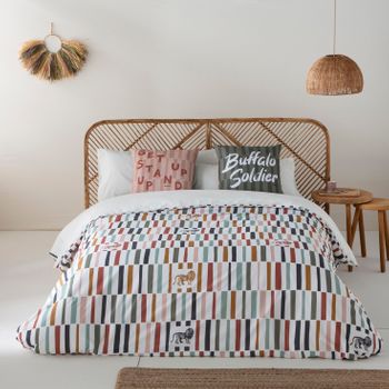 Marley -funda Nórdica Estampada Cama 105 - Algodón Extra Suave Con Cbd - Fabricado En España -runaway