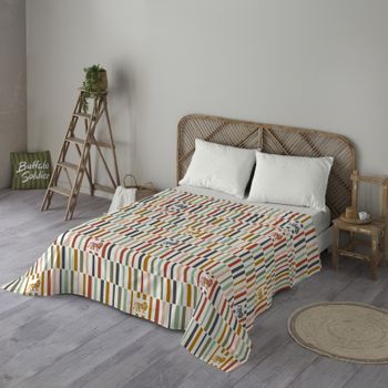 Marley - Juego De Sábanas Estampadas 2 Piezas Cama 105 - Algodón Extra Suave Con Cbd - Incluye Sábana Encimera + 1 Funda De Almohada - Fabricado En España - Runaway