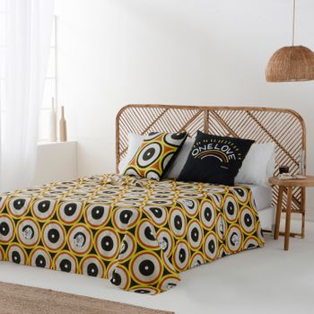 Marley - Juego De Sábanas Estampadas 2 Piezas Cama 90 - Algodón Extra Suave Con Cbd - Incluye Sábana Encimera + 1 Funda De Almohada - Fabricado En España - Retro