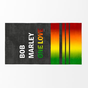 Marley - Toalla Playa - Microalgodón Premium  -75x150 Cm - Fabricado En España - One Love