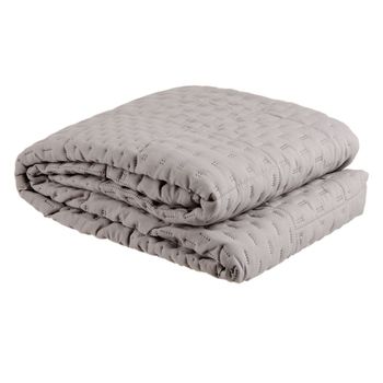 Colcha Bouti Castro Color Gris Cama 160 Incluye 2 Fundas De Cojín. con  Ofertas en Carrefour