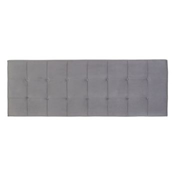 Cabecero De Cama 180 X 7 X 64 Cm Tejido Sintético Gris