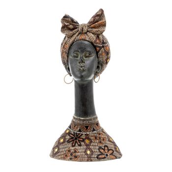 Figura Decorativa 22 X 19 X 43 Cm Africana